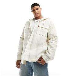 Levi's - Jackson - giacca color crema a quadri - Lyst