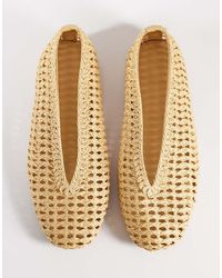 ASOS - Wide Fit Lioness Weave Ballets - Lyst