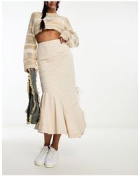 Reclaimed (vintage) - Falda larga color cargo estilo paracaidista - Lyst