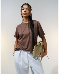 ASOS - Slouchy Raw Edge Regular Fit Washed T-Shirt - Lyst