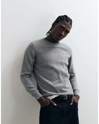 Barbour - Pima Cotton Crewneck Knitted Logo Jumper - Lyst