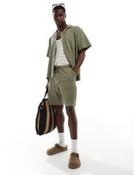 SELECTED - Co-ord Waffle Shorts - Lyst