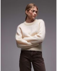 & Other Stories - Wool And Mohair Mix Jumper With Volume Sleeves - Lyst