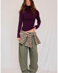 Stradivarius - Pull col roulé basique foncé - Lyst