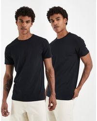 Blend - 2 Pack Cotton-rich Slim Fit Crew Neck T-shirts - Lyst