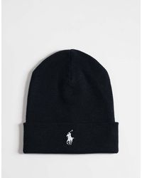 Polo Ralph Lauren - Icon Logo Merino Wool Knit Beanie - Lyst