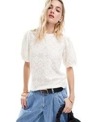 Object - Jersey Broderie T-shirt - Lyst