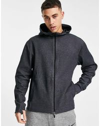 Nike Air Zip Through Hoodie With Arm Print In Grey 886044-092 in Grey for  Men | Lyst UK