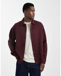 ASOS - Oversized Quilted Look Shirt - Lyst