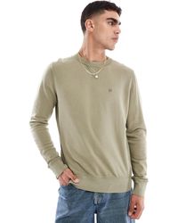 Superdry - Classic essential - sweat-shirt - kaki clair - Lyst