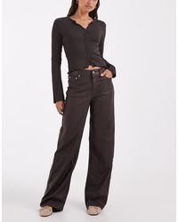 JJXX - Wide Fit High Waisted Pant - Lyst