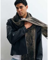 ASOS - Snake And Leopard Print Brushed Scarf - Lyst