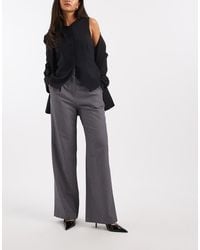French Connection - Hotfix Tailored Wide Leg Trousers - Lyst