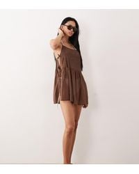 ASOS - Asos Design Tall Rita Pleated Beach Cover Up - Lyst