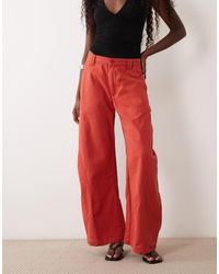 Lioness - Sideline Barrel Leg Jeans - Lyst