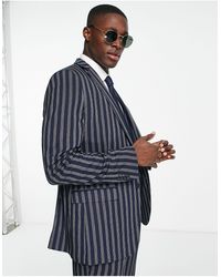 French Connection - Stripe Linen Suit Jacket - Lyst