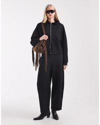 ASOS - Barrel Leg Brushback Sweatpants - Lyst