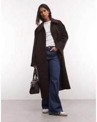 Noisy May - Oversized Dropped Shoulders Midaxi Overcoat - Lyst