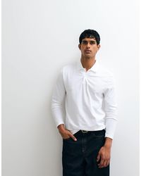 ASOS - Essential Regular Fit Long Sleeve Polo - Lyst