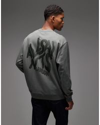 AllSaints - Orlando Crew Neck Sweatshirt - Lyst