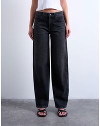 TOPSHOP - Cinch Low Rise Relaxed Jeans - Lyst