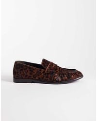 ASOS - Penny Loafers With Ruching - Lyst