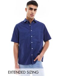 ASOS - Relaxed Short Sleeve Oxford Shirt - Lyst