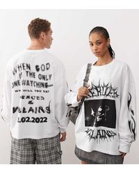 Collusion - Camiseta Blanca Extragrande De Manga Larga Con Estampado Gráfico Con Licencia "Metro Boomin" De - Lyst