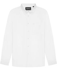 Lyle & Scott - Lyle & Scott Tonal Plain Oxford Shirt - Lyst