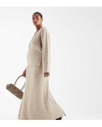 4th & Reckless - Gebreide Maxi-Rok Van Zachte Wolmix - Lyst