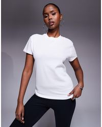 4505 - Camiseta Blanca De Corte Cuadrado De Tejido De Secado Rápido De Algodón Icon De - Lyst