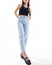 Vero Moda - Vaqueros Mom Azul Claro De Talle Alto Tessa De - Lyst
