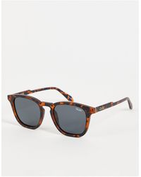 Quay Quay Jackpot Round Sunglasses With Polarised Lens - Brown