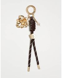Stradivarius - Gold Detail Flower Bag Charm - Lyst