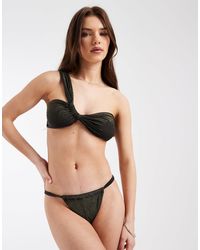 Pieces - String Side Bikini Bottom Co-ord - Lyst