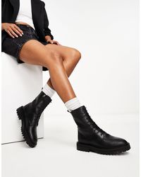 Whistles - Chunky Lace Up High Ankle Boots - Lyst