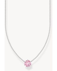 Thomas Sabo - Necklace With Zirconia Pendant - Lyst