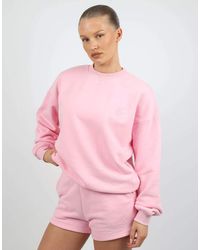 SIMMI - Back Embroidered Detail Oversized Sweatshirt - Lyst