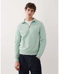 Polo Ralph Lauren - Icon Logo Cotton Knit Half Zip Jumper - Lyst