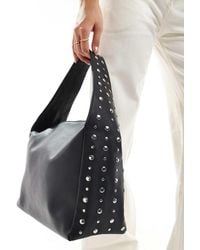 Glamorous - Studded Shoulder Tote Bag - Lyst