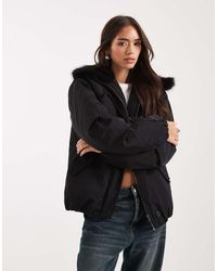 ASOS - Parka Stile Bomber Con Cappuccio - Lyst
