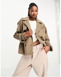 4th & Reckless - Cropped Wool Look Formal Jacket - Lyst