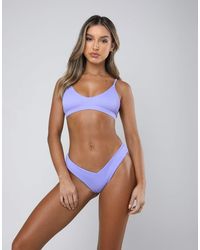 Kulani Kinis - Fizzy Violet Ribbed Crop Top - Lyst