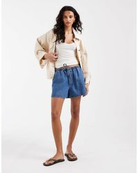 ASOS - Denim Pull On Shorts - Lyst