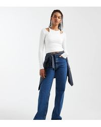 ASOS - Asos Design Circular Design Collection Tall Wide Leg Dad Jeans - Lyst