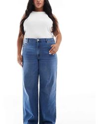 ONLY - Jeans A Vita Alta Con Fondo Ampio Medio - Lyst