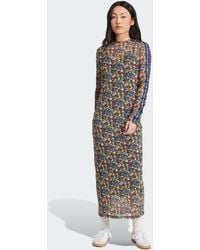 adidas Originals - X liberty london – mesh-maxikleid - Lyst