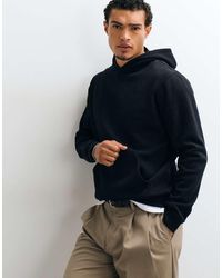 ASOS - Essentials Felpa Con Cappuccio Oversize Nera - Lyst