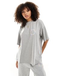ASOS - Asos Design Weekend Collective Oversized T-shirt With Pastel Logo - Lyst