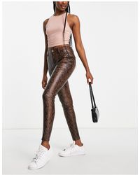 River Island Black Faux Leather 